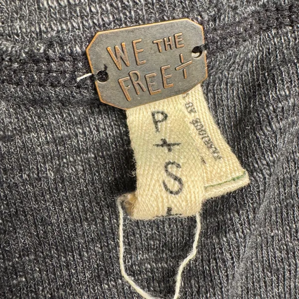 Free People We‎ The Free Charcoal Grey Slouchy Funnel Neck Thermal Top XS S - Image 2