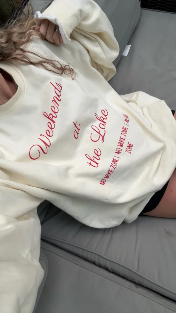 Weekends at the Lake Gildan Heavy Blend Sweatshirt - Image 2