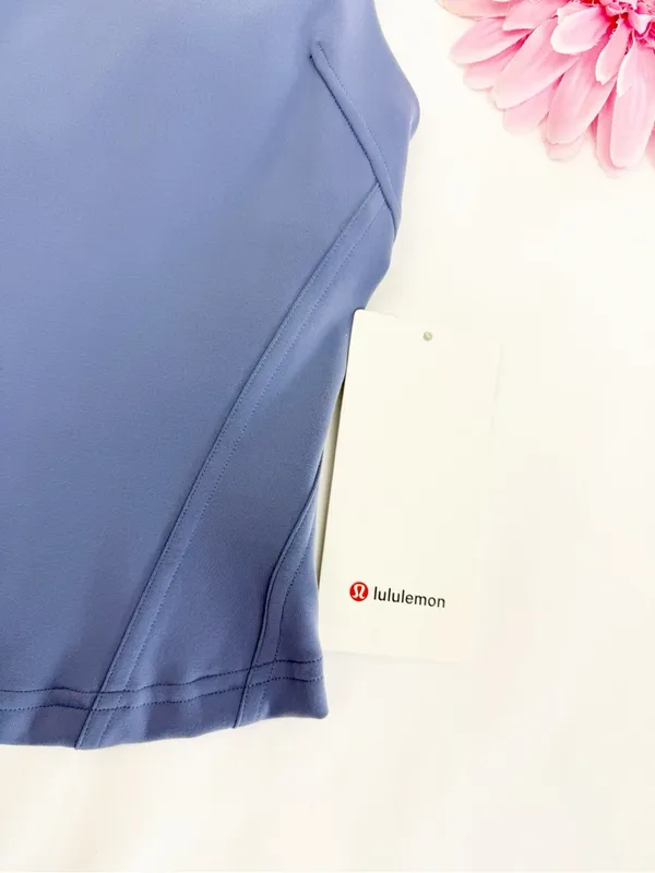Lululemon InStill Tank Top Water Drop Blue Square Neck Athletic - Image 12