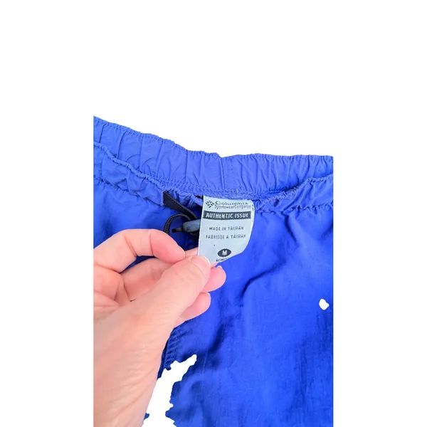 Columbia Sportswear Womens Blue Nylon Cargo Shorts Integrated Belt Size M - Image 7