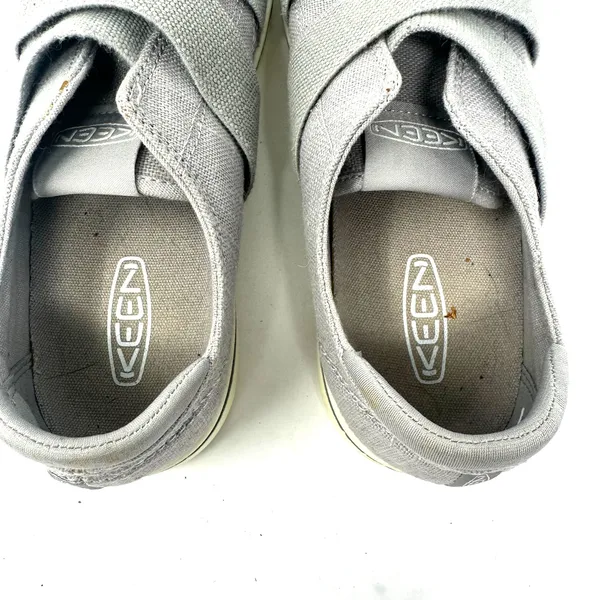 Keen Size 8 Canvas Casual‎ Sneaker Flat Comfort Shoes Gray Strappy Closure - Image 5