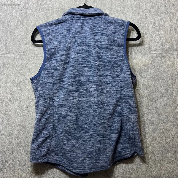 St John's Bay Active Vest Full Zip Sleeveless Blue Fleece L‎ - Image 6