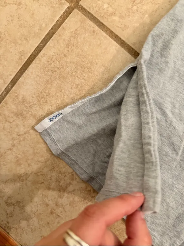 Jockey Gray Foldover Waist Flare Yoga Pants - Image 3