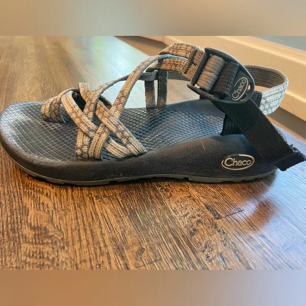 Chacos Gray/Tan Yampa Dagger ZX/2 Sandals Active Outside Hiking - Size 7 - Image 7