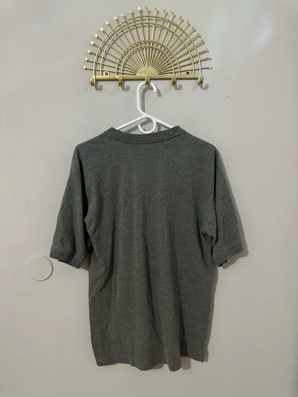 Vintage Gray Polo Shirt Size M - Image 2