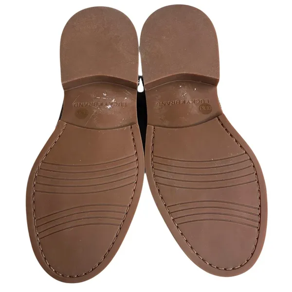 EUC Lucky Brand Leather Salima Loafers Brown Size 6 - Image 8