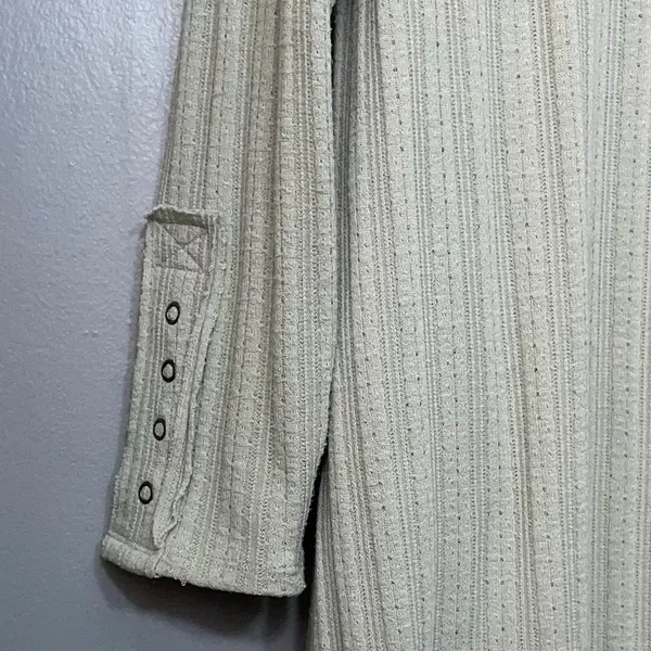 Maurices Cardigan Size XL Pastel Green Sweater Lagenlook Artsy Longline Pockets - Image 5