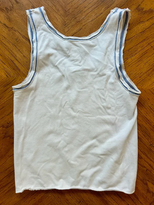 Sincerely Jules Blue and white tank - Image 2