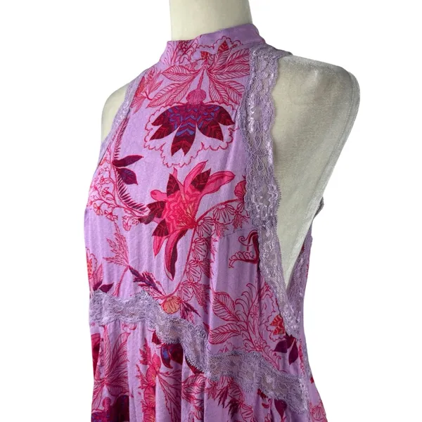 Intimately Free People She Moves Chemise High Neck Mini Dress Size XS - Image 11