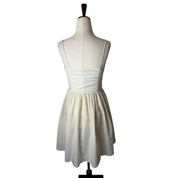 L'Academie Simone Mini Dress Women Small Ivory Cotton Corset Balletcore Revolve - Image 3