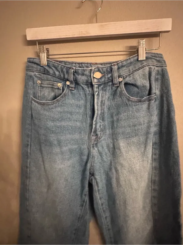 OAT NY Barrel Leg Jeans Blue Size 10 - Image 2