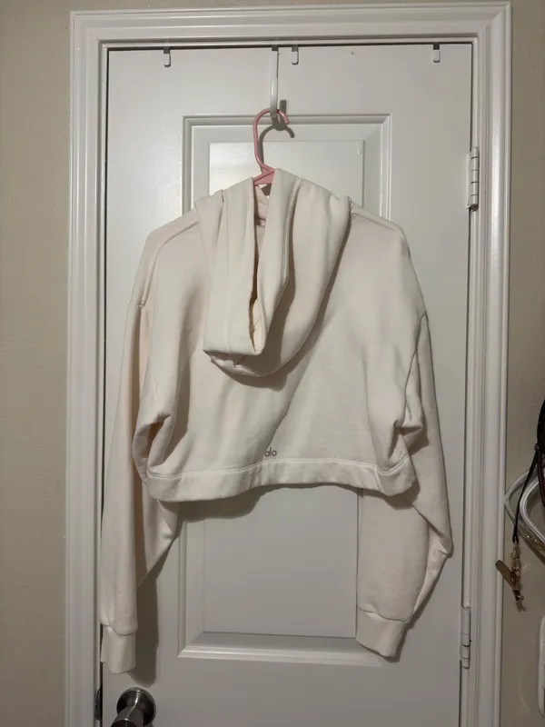 Alo Cropped Sweatshirt Yoga Hoodie - Image 2