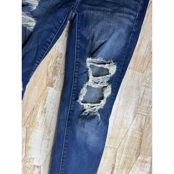 American Eagle Super Stretch X Jegging Distressed Holes Jeans Womens‎ 6 Regular - Image 4