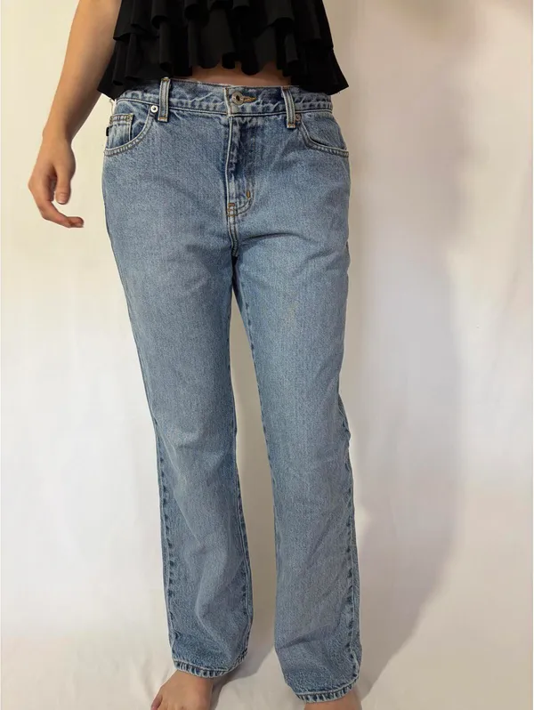 Express Low Rise Boot Cut Jeans - Image 4