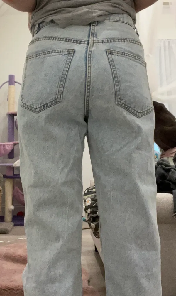 Cotton On straight leg ripped light mom jeans <3 💎 - Image 4