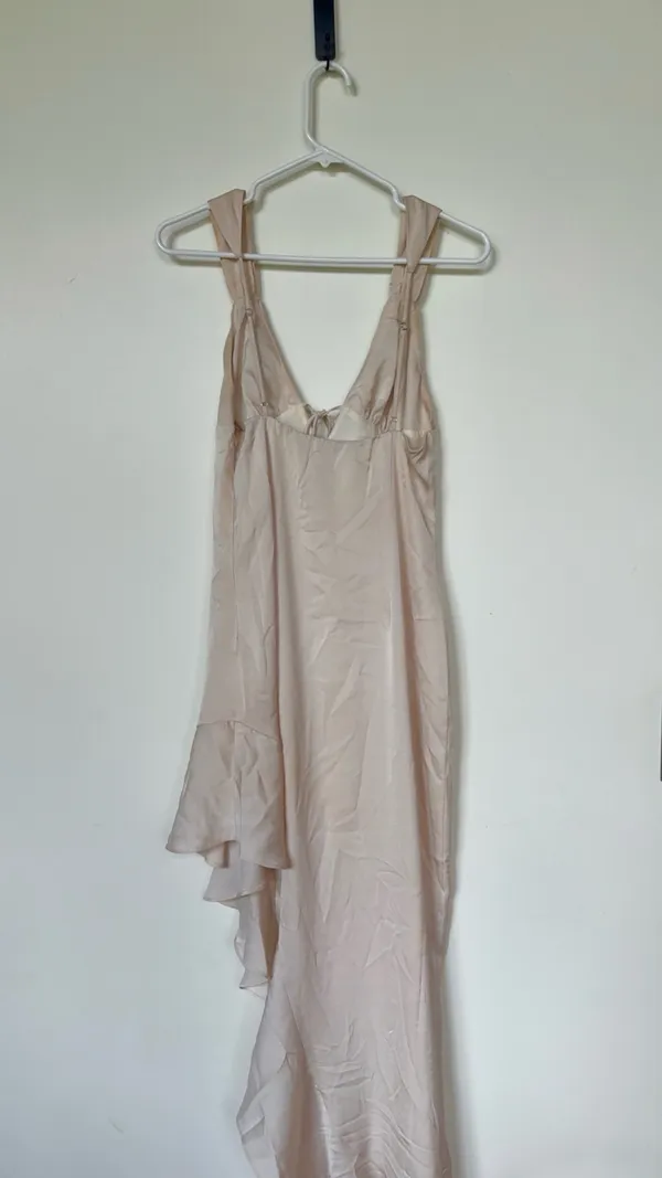 Cotton Candy LA SATIN HIGH-LOW MIDI DRESS - Image 8