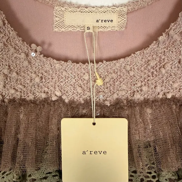 A’reve Layered Tulle Midi Dress Sleeveless Fairycore Whimsy Size Small NWT - Image 4