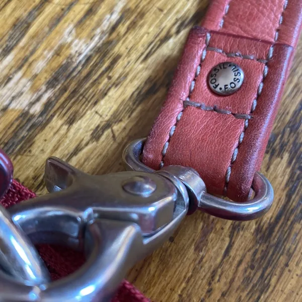 Vintage Fossil leather purse - Image 11