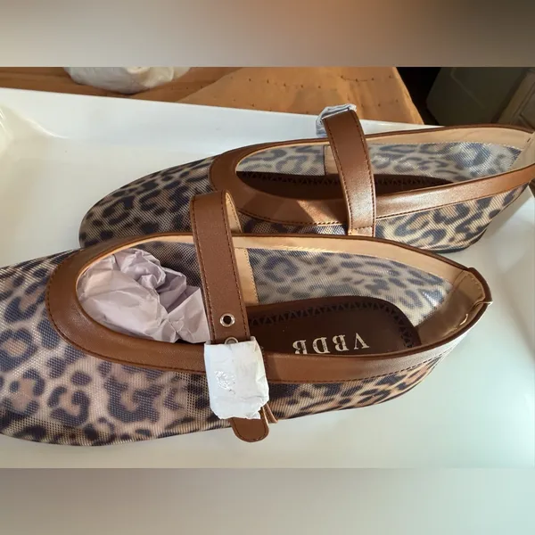 NEW Mesh Ballet Flats Round Toe Buckle Strap Comfy Career Mary Jane Shoes 9.5 - Image 3