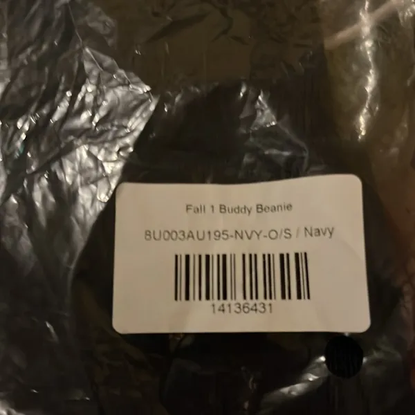 NWT MadHappy Fall 1 navy buddy‎ Beanie with Cuffed Design - Image 2