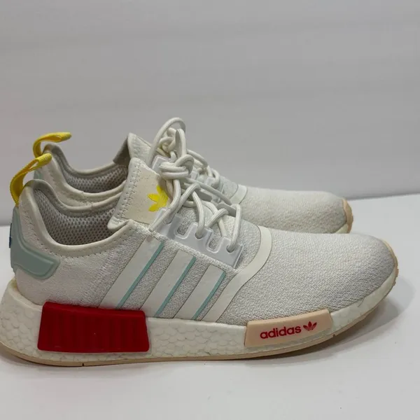 adidas NMD_R1 Withe with red and yellow - Image 6