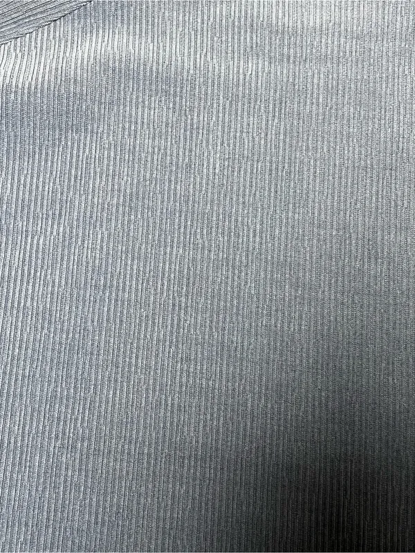 Madewell Striped Knit Jacquard Funnelneck Top Blue M - Image 3