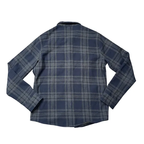 Vuori Canyon Insulated Shirt Jacket Mens Medium Navy‎ Plaid Excellent Shacket - Image 5