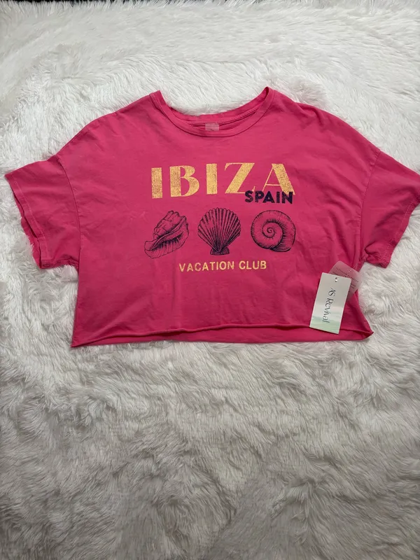 New with Tags Pink Altar’d State Cropped Ibiza Tee - Image 2
