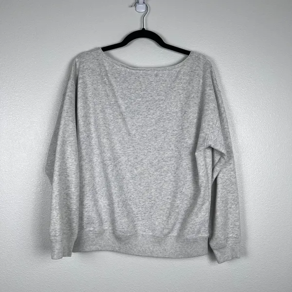 Hollister Women's UCLA Boat Neck Sweatshirt‎ Grey Sz XS - Image 7