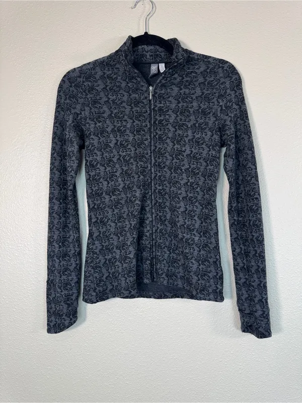 Ibex Grey Merino Wool Quarter Zip Sweater Womens XS Outdoor Hiking Gorpcore - Image 9