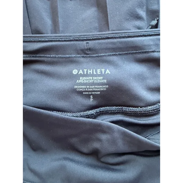 Athleta Elevate Pleated Golf Skort Black Size Small Athletic Tennis - Image 7
