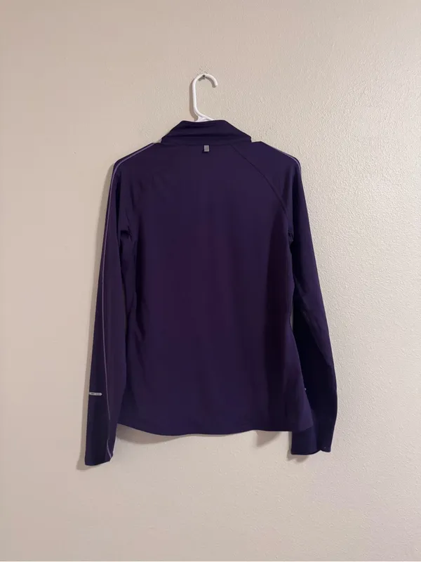 Nike Purple Half-Zip Running Top - Image 3