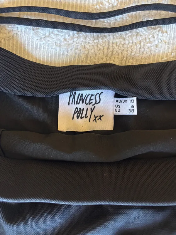 Princess Polly Mini Skirt Black - Image 2