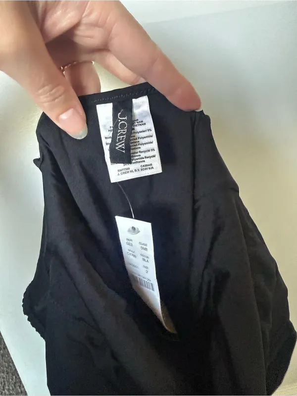 NWT J.Crew Squareneck Scrunchie One-Piece Swimsuit - Size 2 - Style CY769 - Image 6