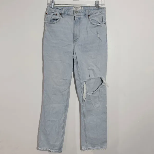 Abercrombie & Fitch The 90's Straight Ultra High Rise 28/6 Short‎ Minimalist - Image 2