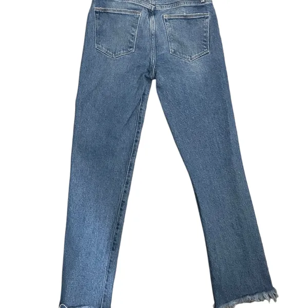 Frame Denim Blue Women's Jeans size 25 frayed hem - Image 2