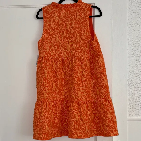 THML Orange Floral Dress M - Image 9