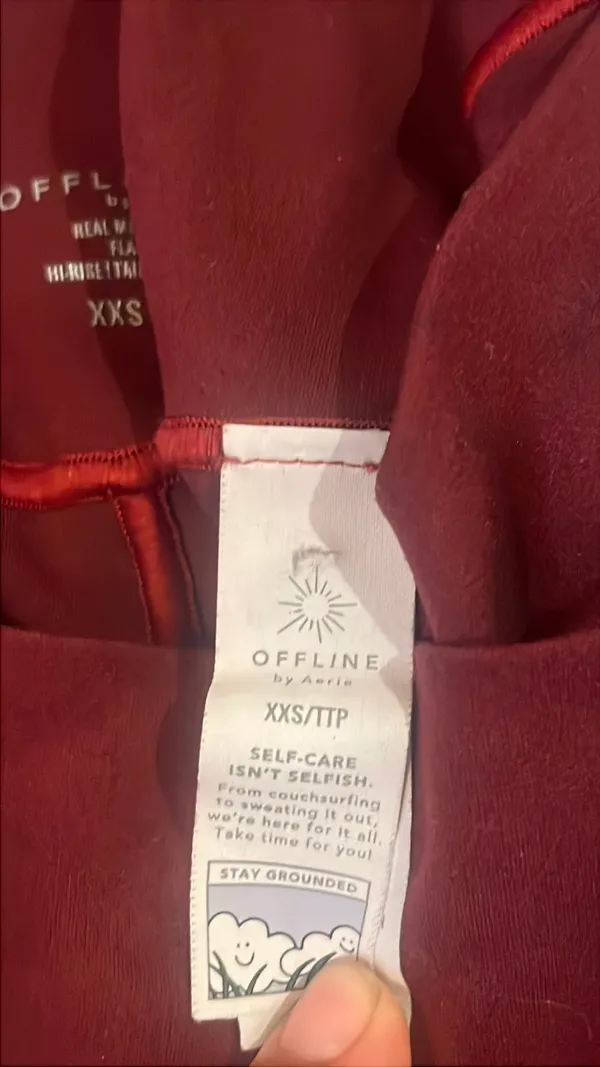 Red Aerie crossover flare Leggings Offline - Image 5