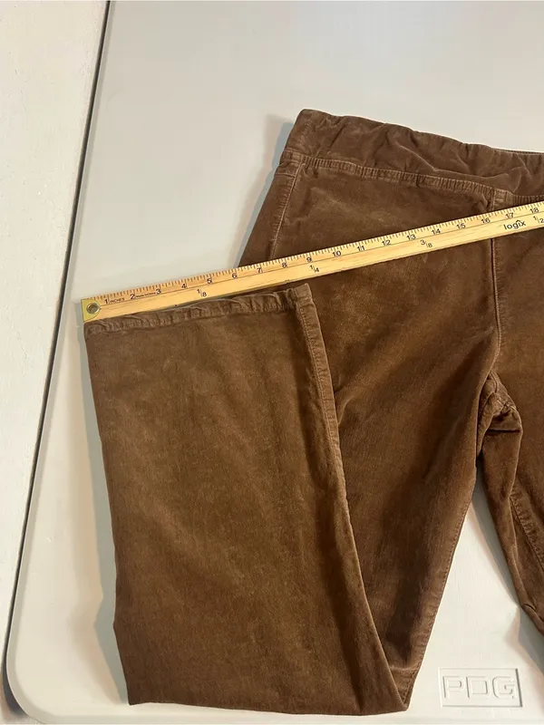 Free People In My Feelings Velvet Boho Distressed Crop Slim Flare Pants Size M - Image 10