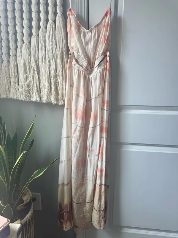 Anthropologie Gypsy 05 shibori Silk Strapless Maxi Dress size 2 tie dye - Image 5
