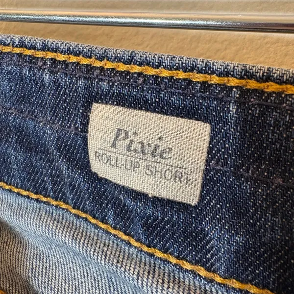 AG Adriano Goldschmied Pixie Roll-Up Shorts Dark Wash‎ Denim Size 30 - Image 4