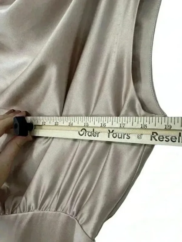 The Sei Silk One Shoulder Draped Mini Dress Pink 6 - Image 12