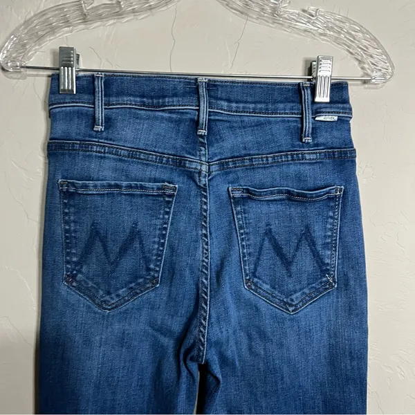 MOTHER The‎ Hustler Ankle In One Trick Pony High Rise Flare Denim Jeans - Image 8