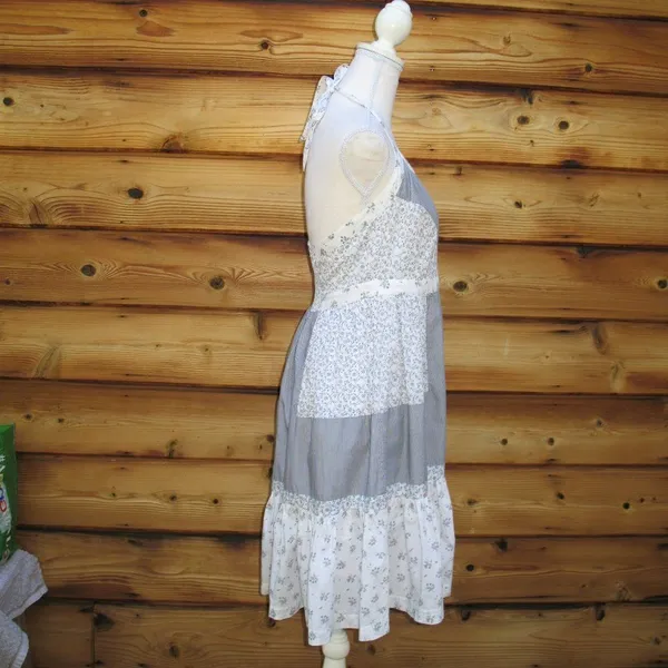 La Vie Rebecca Taylor Floral Halter Cotton Dress - Image 6