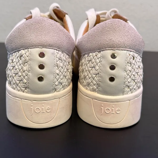 Joie Woven Platform Sneakers Womens 38.5 US 8.5 Basket Wear Flatform Lace Up Shoes - Image 11