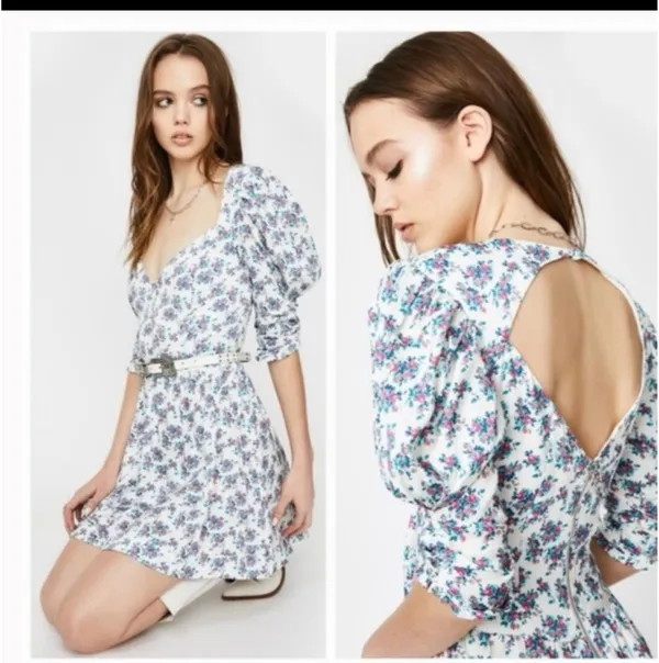 For Love & Lemons Floral Mini Dress - Image 3