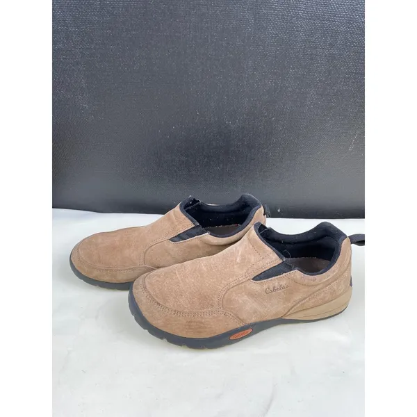 Cabelas Women's Tan Suede Slip on Shoes/ Loafers Size 8 SKU 4979 - Image 4