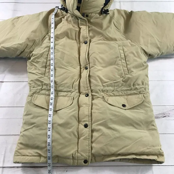 The North Face Women Medium Beige Ski Outdoor Hooded Snow Jacket - Image 9