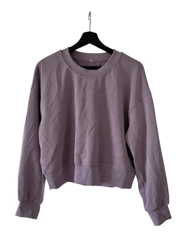 Lululemon Softstreme Perfectly Oversized Cropped Crew Size 4 - Image 3