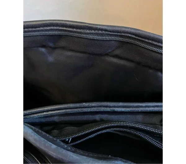 Tumi 9621D3 Alpha Black Leather Expandable Messenger shoulder Laptop - Image 8